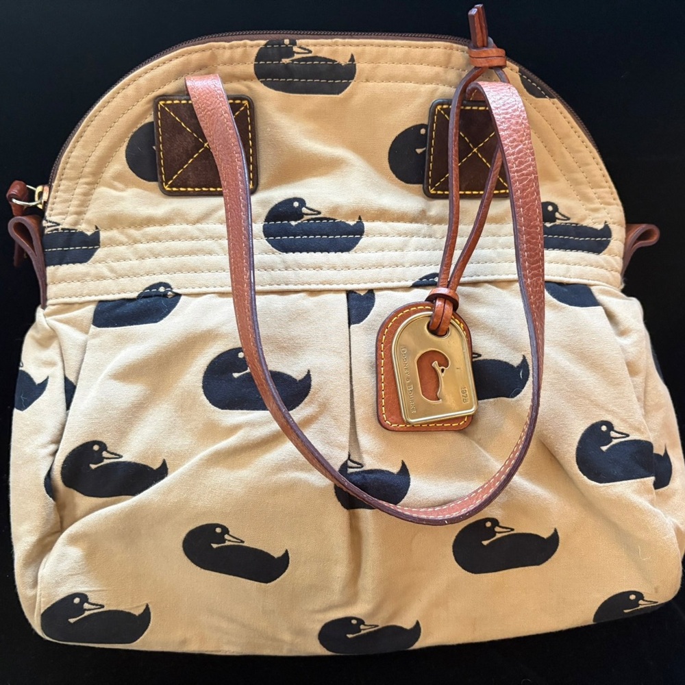Dooney & Bourke Stylish Tan and Black Women's Bag